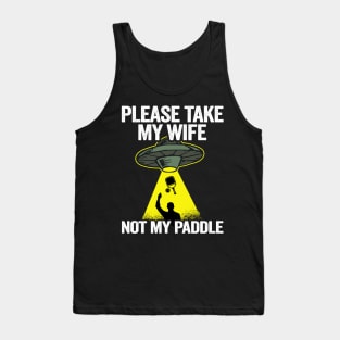 Please Take My Wife Not My Paddle Funny Pickleball Tank Top